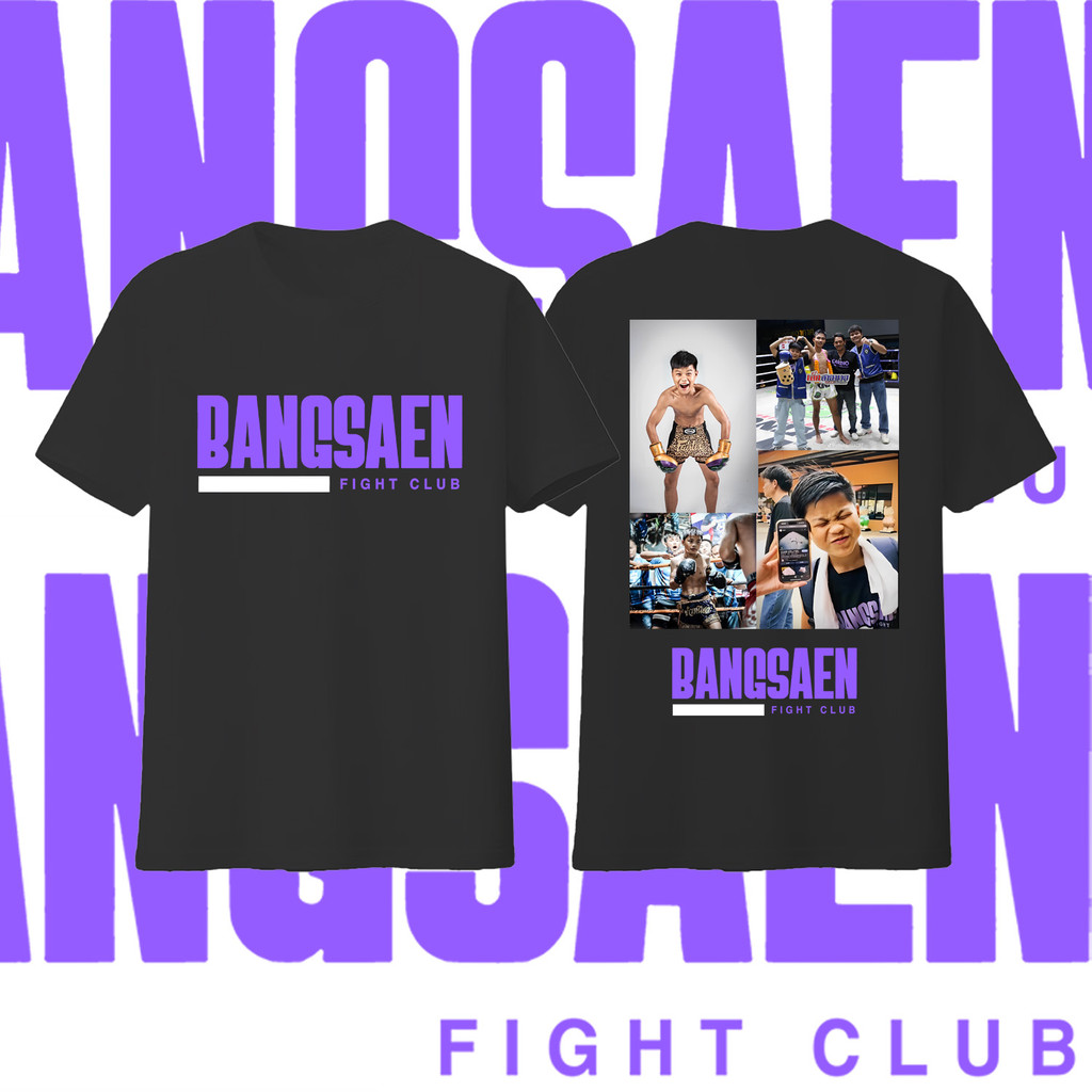 S-5xl Bangsaen Fight Club-บางแสนไฟท์คลับ (สามารถปรับแต่งได้) เสื้อยืดคอตตอนแขนสั้นสำหรับผู้ชาย