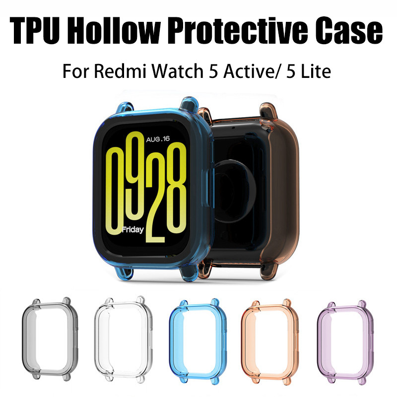Redmi Watch 5 Active Lite กรณี Candy โปร่งใส TPU Protector ฝาครอบกรอบกันชนสําหรับ Xiaomi Redmi นาฬิกา 5Lite อุปกรณ์เสริม