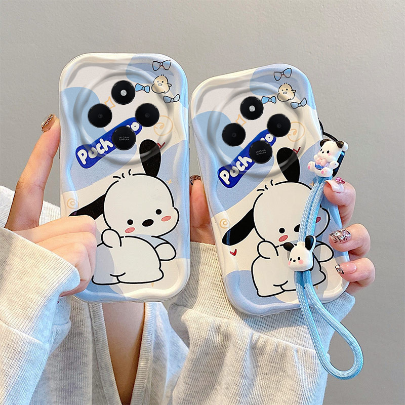 เคส POCO C75 โทรศัพท์น่ารักป้องกันกรณี + สร้อยข้อมือน่ารัก MR