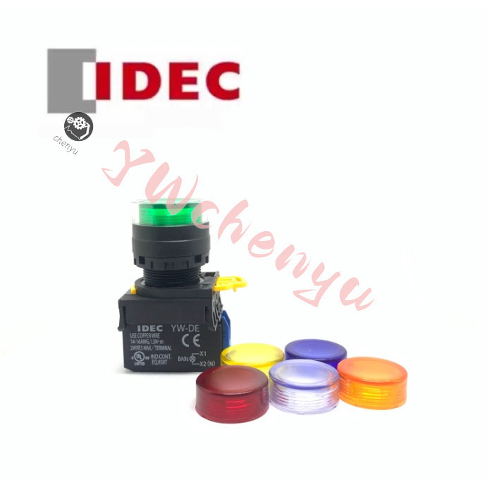 IDEC  YW1L-MF2E10 MF2E01  MF2E11 MF2E20 Q4 QM3 G R Y S สวิตช์ปุ่มรีเซ็ตตัวเอง