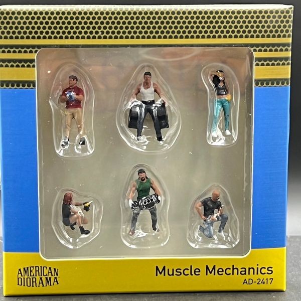 American Diorama 1:64 Figure Set: Muscle Mechanics