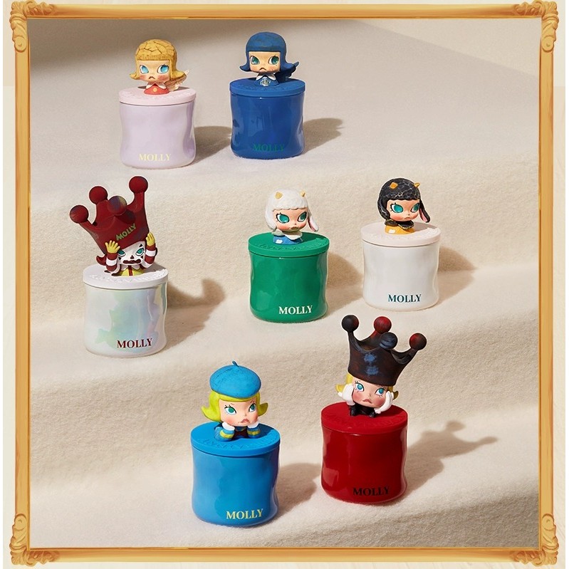 POPMART MOLLY Anniversary Sculpture Classic Return 2 Series Aromatherapy Figure Jewelry Girl Gifts