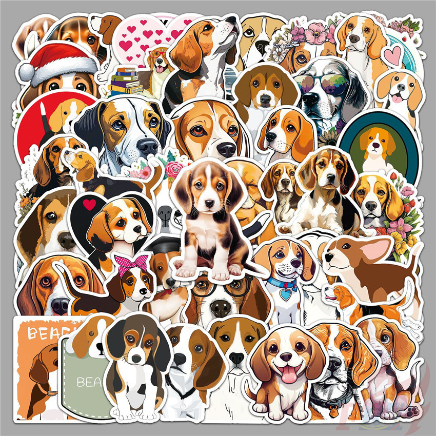 ❉ Beagle Series 01 Pets Dogs สติ๊กเกอร์ ❉ 50 ชิ้น/เซ็ต DIY แฟชั่นสติ๊กเกอร์ Doodle กันน้ํา