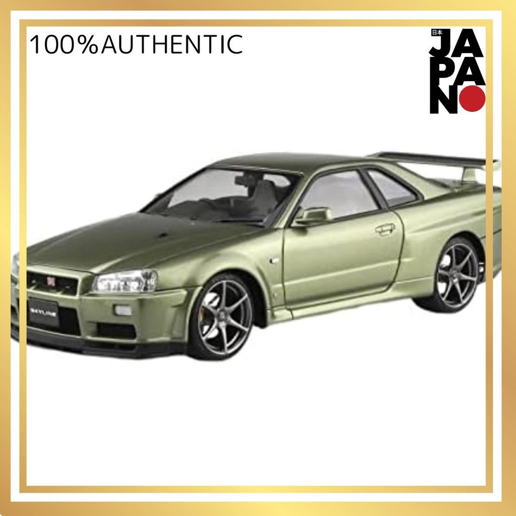 【Direct from Japan】AOSHIMA 1/24 ซีรีส์โมเดลเคลือบสี Nissan BNR34 Skyline GT-R V・spec II Nur'02 Millennium Jade พลาสติกรุ่น 03-C