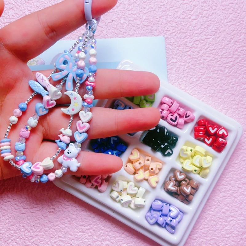 10 ชิ้น/แพ็ค Kawaii Baking Paint Love Heart ลูกปัด Charms สําหรับเครื่องประดับทํา DIY ต่างหูสร้อยข้อมืออุปกรณ์เสริมผลการค้นหา