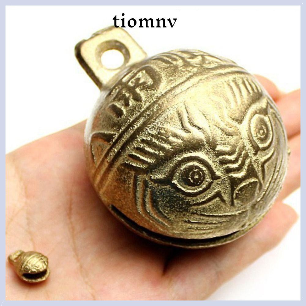 Tiomnv56 กระดิ่งปลอกคอสุนัข, กระดิ่งทองแดง 11mm14mm16mm18mm20mm กระดิ่งทองเหลือง, Vintage Mini เครื่องประดับอุปกรณ์เสริม