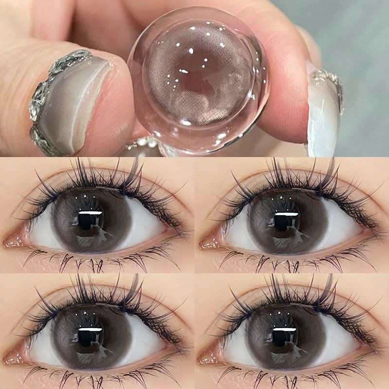 (COD) -100 ~-600 คอนแทคเลนส์สีครึ่งปีโยนคอนแทคเลนส์คอนแทคเลนส์คอนแทคเลนส์สายตาสั้น 14.0 mm/14.5 mm YXYJ1004
