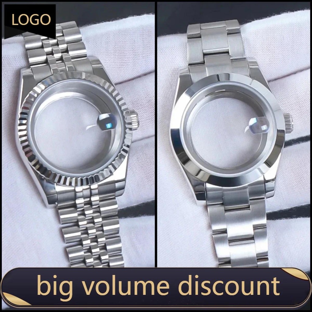 Laz NH35 นาฬิกา 36 มม./39 มม.904L สแตนเลสสําหรับ Datejust Oyster NH35 NH38 NH36 Sapphire Glass Movement 28.5 มม.Dial Part
