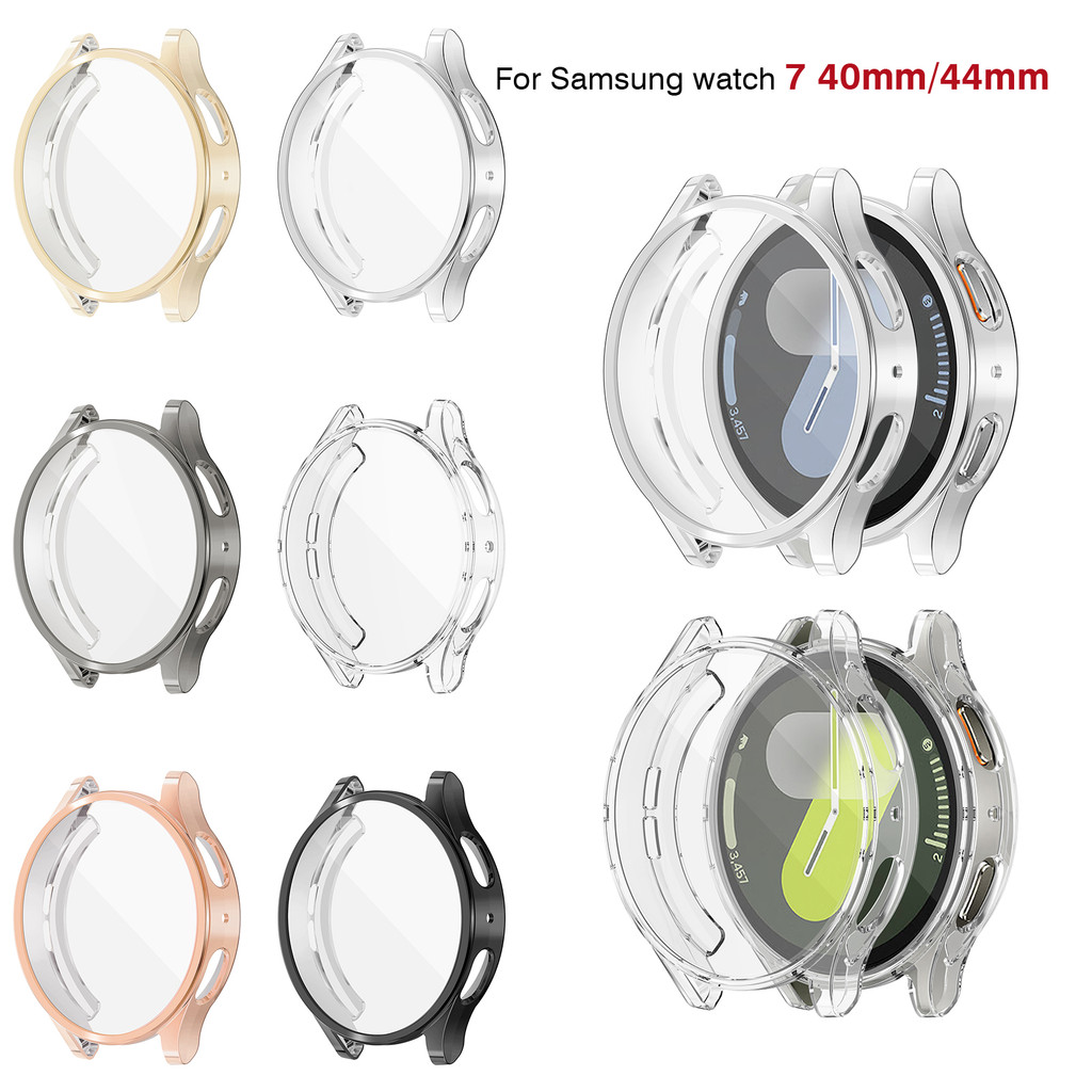TPU ป้องกันหน้าจอสําหรับ Samsung Galaxy Watch 7 6 5 40 มม.44 มม.Galaxy Watch 5 pro 45 มม.ฝาครอบป้องกันนุ่มกรณี