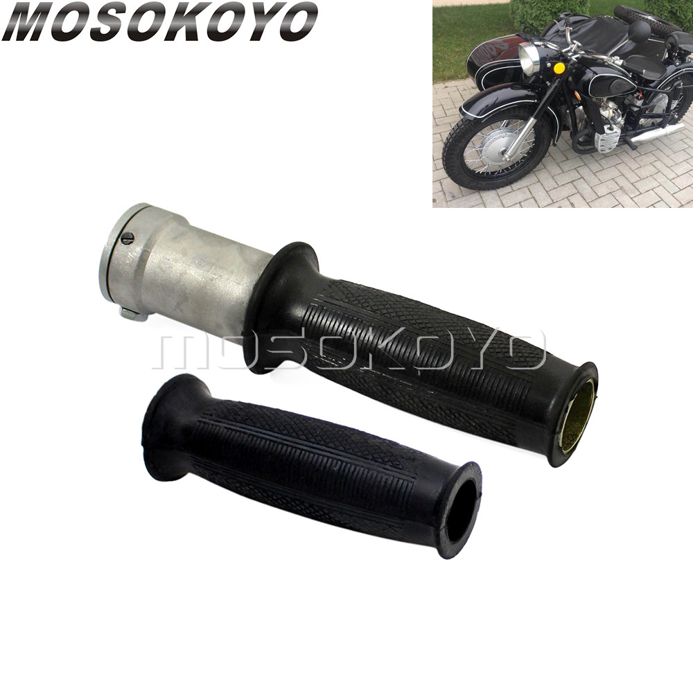Gรถจักรยานยนต์คันเร่ง Hand Grip Handlebars สำหรับ BMW R71 R50 R1 R12 Dnepr Ural Sidecar K750 KS750 R