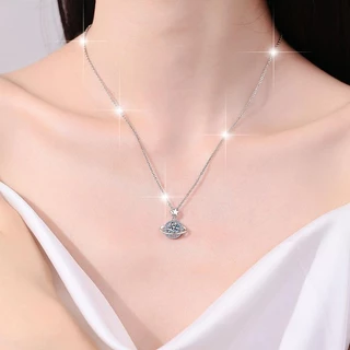 [ Free Lily ] สร้อยคอดาวเคราะห์จักรวาล น้ำหนักเบา การออกแบบที่มีลักษณะ