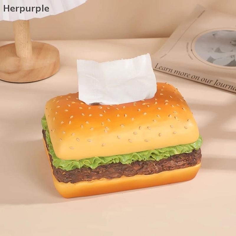 กล่องทิชชู่ฮัมบูร์กสีม่วงจําลองความคิดสร้างสรรค์เป็นตกลง,กล่องกระดาษลิ้นชักห้องนั่งเล่นย้อนยุค,เครื่องประดับตกแต่งสนุกบ้าน ไทย - รูปที่ 7