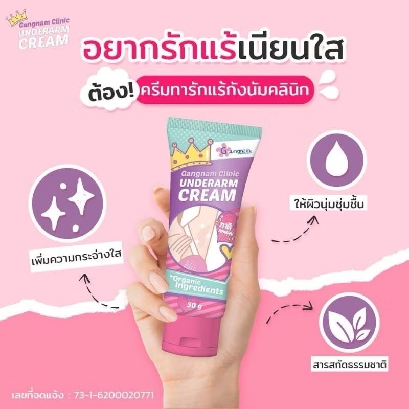 ส่งในไทย ครีมทารักแร้ โทนเนอร์ กังนัมคลินิค Gangnam Clinic Underarm & Neck Toner ของแท้ 100%