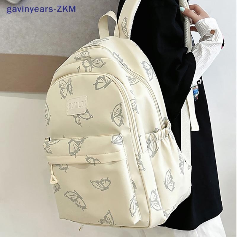 [gavinyears] Simple Large Capacity Backpack Stylish Laptop Backpack Cute Girl Travel Backpack [TH]