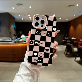แอปเปิ้ลโทรศัพท์ หมีน้อยสีดำและสีขาว สำหรับ iPhone เคสไอโฟน 13 12 11 PRO MAX X XS MAX 16 15 14 XR 7/8PLUS จัดส่งจากประเท
