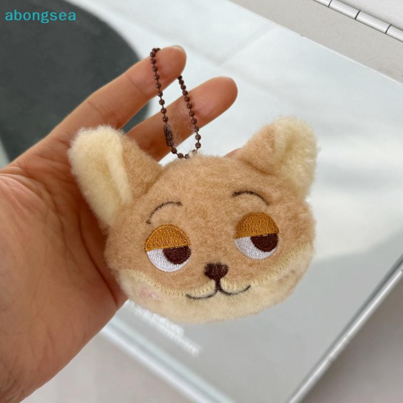 Abongsea Kawaii พวงกุญแจตุ๊กตาน่ารักตุ๊กตาอะนิเมะพวงกุญแจการ์ตูน Fox กระต่าย Sloth Panther ตุ๊กตาตุ๊กตาผู้ถือกระเป๋าเป้สะพายหลังจี้ Nice