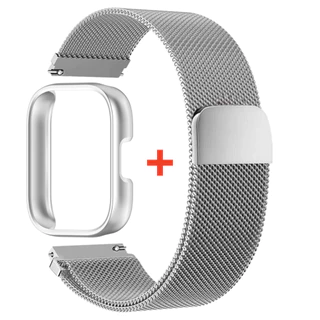 Case+StrapXiaomi Redmi Watch 5 Active Watchband Milanse Loop Strap Stainless Steel Redmi Watch 5 Lite สายรัดข้อมืออุปกรณ์เสริม