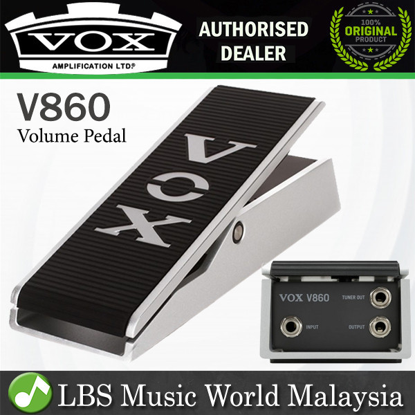 Vox V860 HW มือแบบมีสาย Wah กีตาร์ Volume Pedal Amp เครื่องขยายเสียงสีดํา (V860-WH V 860)