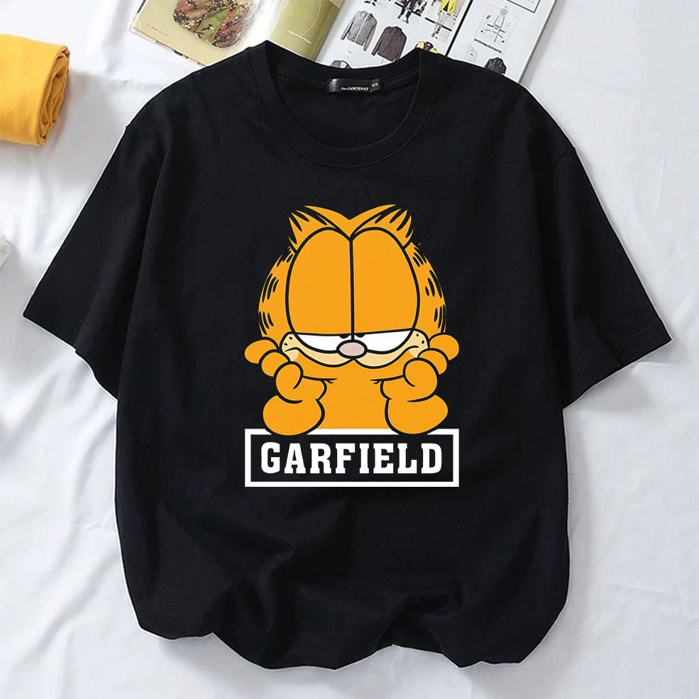 【XRP】Garfield Xs-3xl T Shirt Woman Man Tshirt Women Men Shirt T Shirt Female Men Cat Cat Cartoon 001
