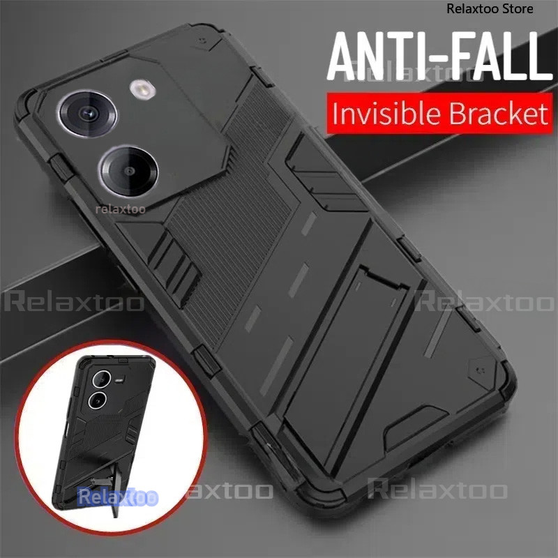 Pocom7 Pro 5GเกราะกันกระแทกสําหรับXiaomi POCO M7 M7Pro PocoM7 Pro PocoM7Pro 5Gเคสโทรศัพท์แฟชั่นAnti-Fall Hardป้องกันปกหลังวงเล็บStentกรณีเชลล์ ราคา ถูกที่สุด ดีลบีเคเค