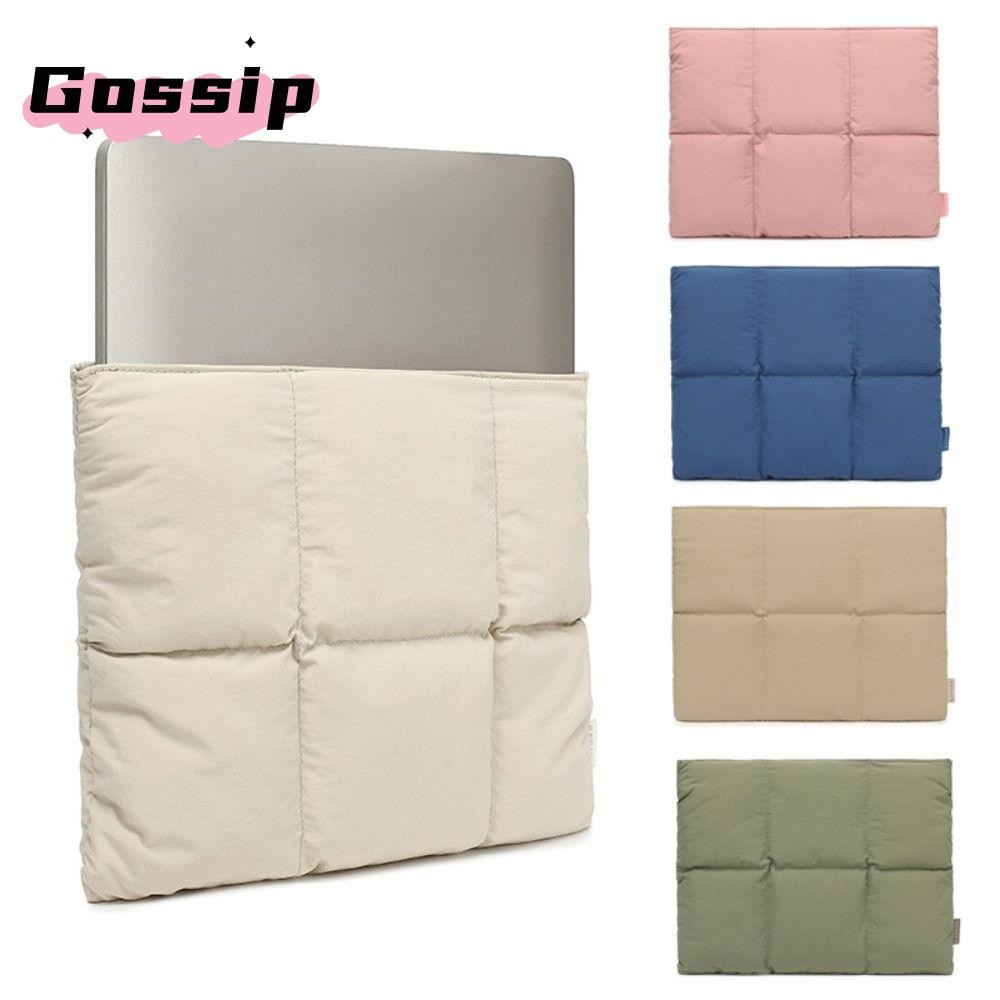Gossip หมอนแล็ปท็อป, ปิดอัตโนมัติ Quilted Puffer Notebook Storage Bag, 2024 Puffy 14 16 นิ้วกันกระแทกพกพา Travel