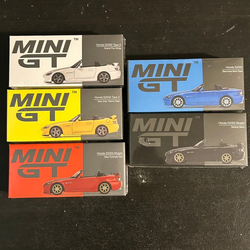 Minigt 1: 64 Honda Honda S2000 AP2 Mugen Alloy Car Model US Version หางเสือขวา