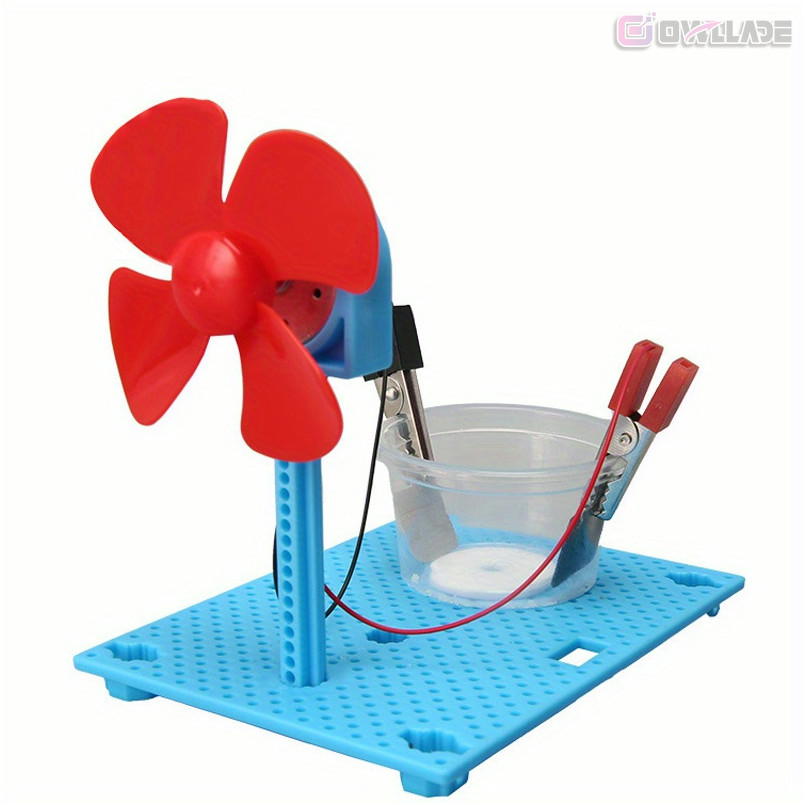 OWLLADE Stem ของเล่นเพื่อการศึกษาสําหรับเด็กของขวัญวันเกิดสําหรับเด็ก DIY Brine Power พัดลมชุด TTJY-YSFDFS 3T - รูปที่ 2