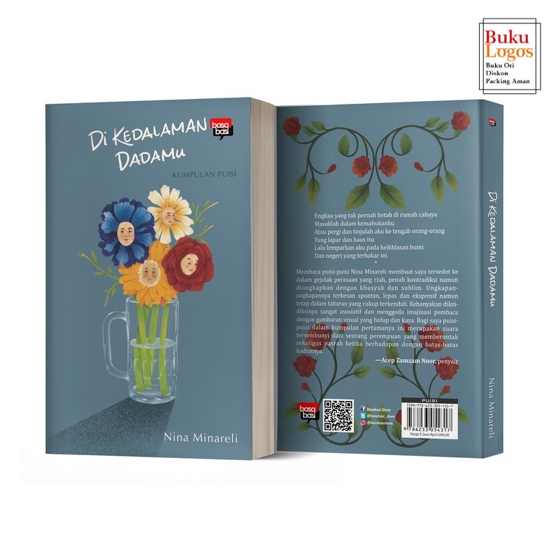 Logos Book - หนังสือลึกหน้าอกของคุณ; Poetry Collection - Nina Minareli - Basabasi