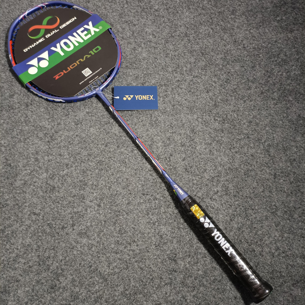 ไม้แบดมินตัน YONEX DUORA 10 LCW Lee Chong Wei Professional การแข่งขันการฝึกอบรมไม้แบดมินตันฟรี Strin