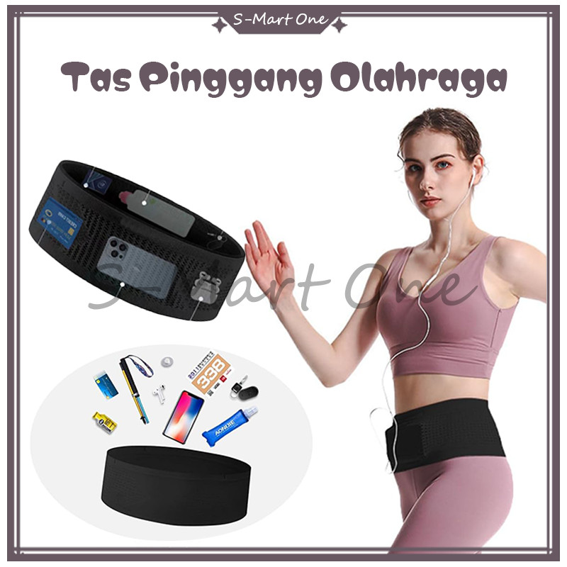 SM Sport Running Band Belt Bag Anti-Shake Running กระเป๋าคาดเอว เข็มขัดวิ่ง