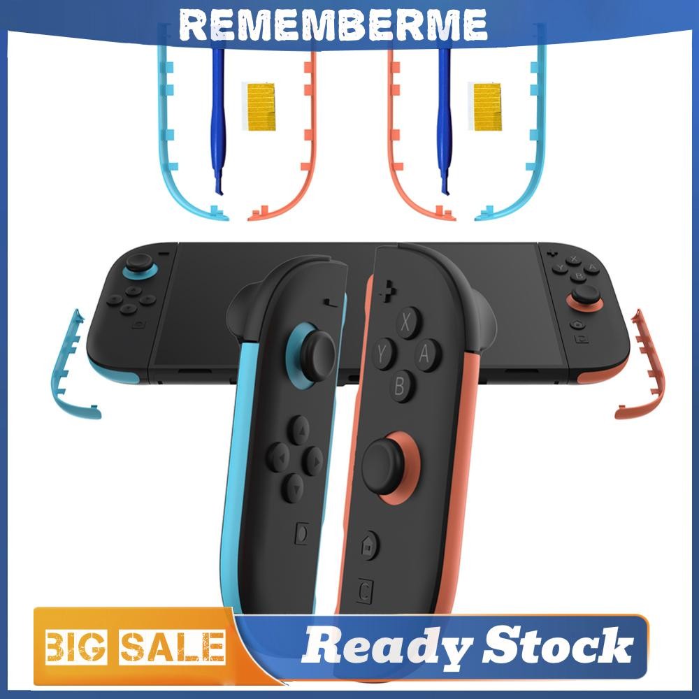 สําหรับสวิตช์ 2 Joy-Con ซ้ายและขวาควบคุมทดแทนแถบตกแต่ง