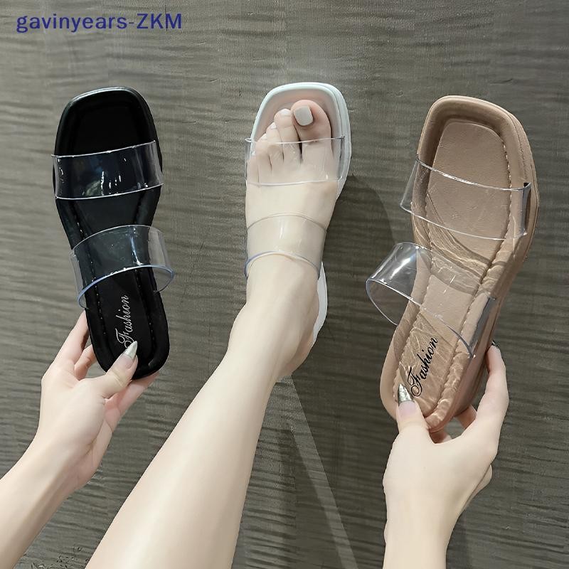 [gavinyears] 2025 รองเท้าแตะฤดูร้อนสไตล์ใหม่พื้นหนารองเท้าแตะสไตล์นางฟ้ารองเท้าชายหาดรองเท้าผู้หญิงแฟชั่น [TH]