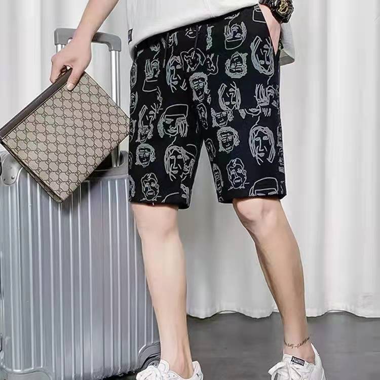 กางเกงขาสั้น กางเกงขาสั้นลำลอง แห้งเร็ว กางเกงขาสั้น เอวยางยืดคุณภาพดีและราคาถูก ขายร้อนในญี่ปุ่น เกาหล ฟรีไซร์ เอว 28-4