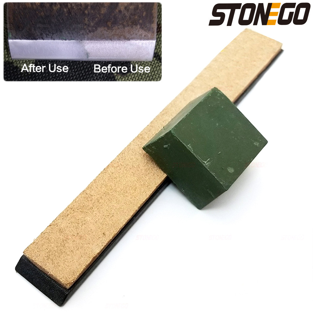 STONEGO มีดขัด Sharpening หนัง Honing Strop Compound มีดบดวางขัดวาง Sharpening เครื่องมือ