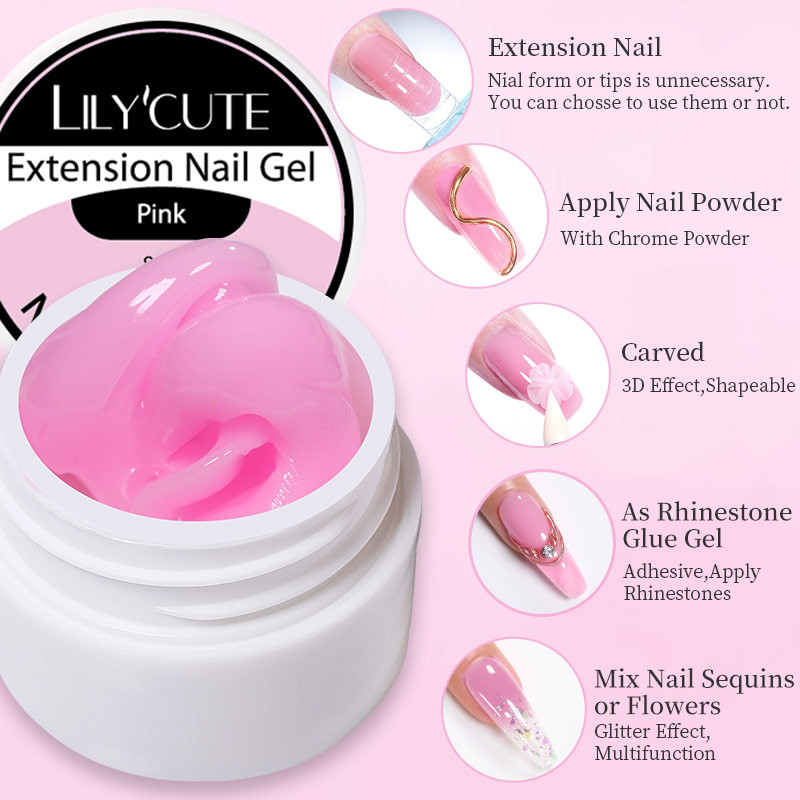 UR SUGAR Non Stick Hand Solid Extension Gel Nails Soak Off UV Gel Nails Finger Prolong Construction Hard Nail Gel ราคา ถูกที่สุด ดีลบีเคเค แกลเลอรีภาพที่ 9
