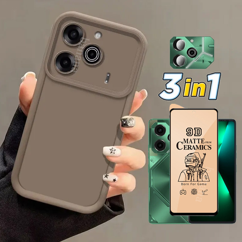 3in1 Tecno Pova 6 Neo แพคเกจเต็มรูปแบบกันกระแทกเคสโทรศัพท์สําหรับ Tecno Pova 6 Pro Pova 5 Pro Pova N