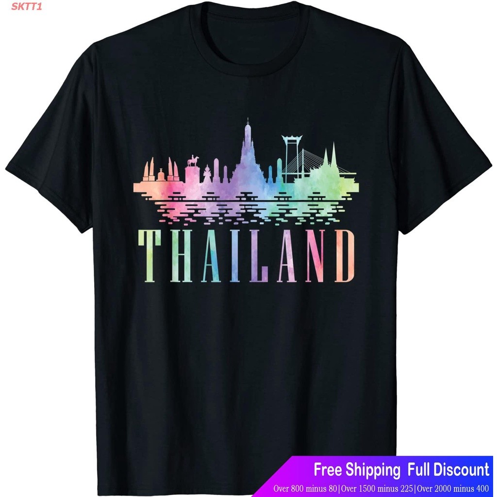 T Thailand Summer T-Shirt Asian Travel Bangkok Thailand Popular T-Shirt 100% Cotton