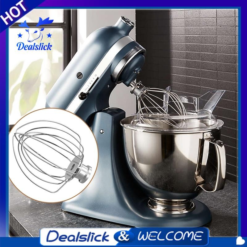 หัวตะกร้อตีไข่สำหรับเครื่องผสมอาหาร KitchenAid พร้อมหัวเอียง สเตนเลสสตีล (ทดแทน K45WW) - รูปที่ 6