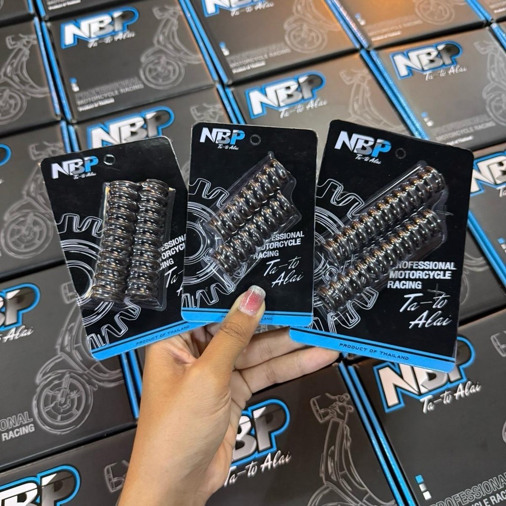 สปริงโหลดโช๊คหน้า ใส่ WAVE ได้ทุกรุ่น ขนาดโหลด1/1.5/2 นิ้ว อะไหล่แต่ง1ชุด[2ตัว] งาน NBP มีประกัน แถมสติกเกอร์ทุกออเดอร์ - รูปที่ 7