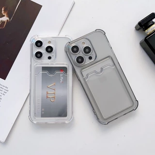 Infinix Hot 50 50i 40i 30i 40 Pro 30i หมายเหตุ 30 40 Pro + สมาร์ท 9 8 Pro 7 8 HD 8 7 Plus Soft Case Cover Photo Storage Card Slot ถุงลมนิรภัยกันกระแทก Clear เคสโทรศัพท์