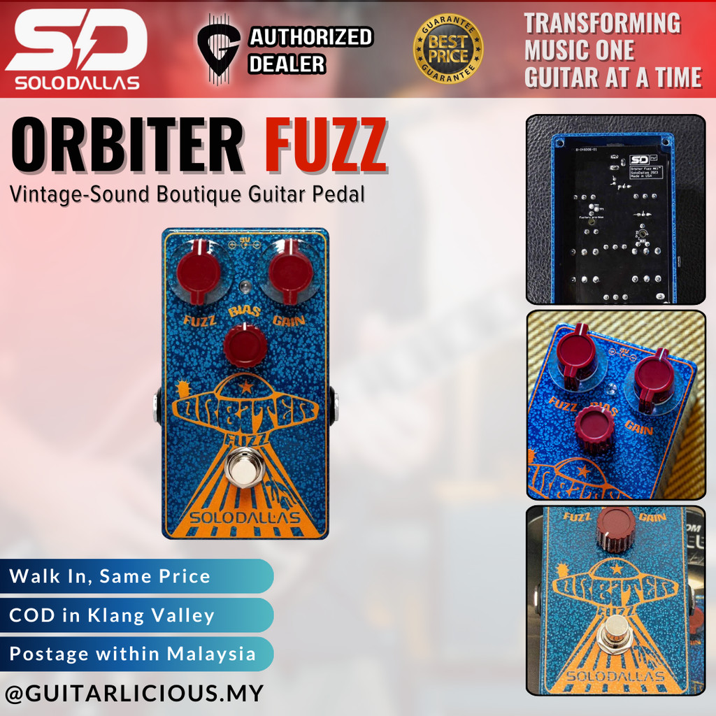 SoloDallas Orbiter Fuzz Effect Pedal ( SD-ORBT-BLU )