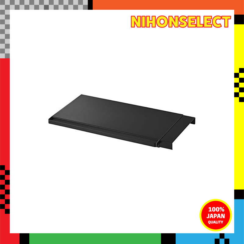 Yamazaki Expandable Tension Rod Shelf Board S Black Approximately W46.5–90XD29XH3cm Tower Easy Shelf