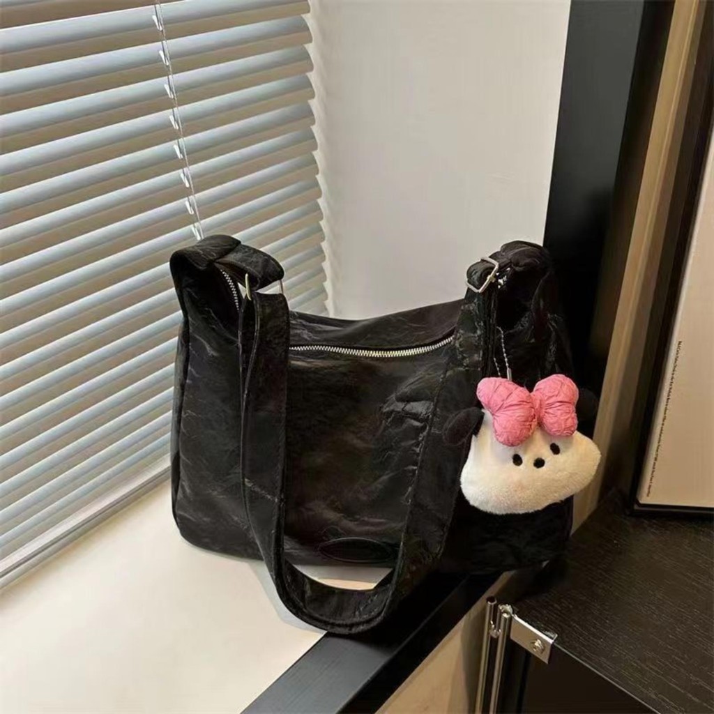 【พร้อมส่ง】miss bag fashion1 กระเป๋าสะพายข้าง กระเป๋าถือ สะพายไหล่ กระเป๋าหนัง แฟชั่นสไตล์เกาหลี