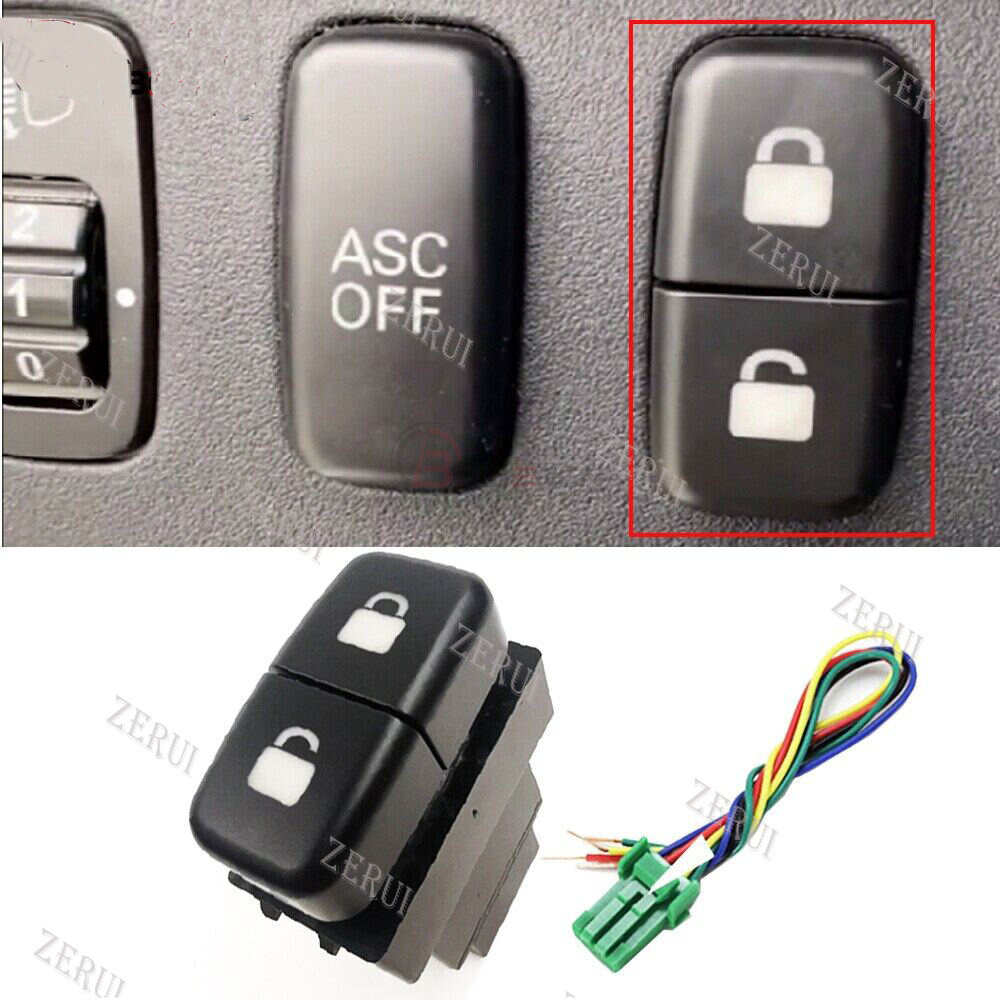 MITSUBISHI Zr สําหรับ1ชิ้นสําหรับมิตซูบิชิรถเซ็นทรัลล็อคประตูสวิทช์ปลดล็อคปุ่มเชื่อมต่อลวดสวิทช์คู่