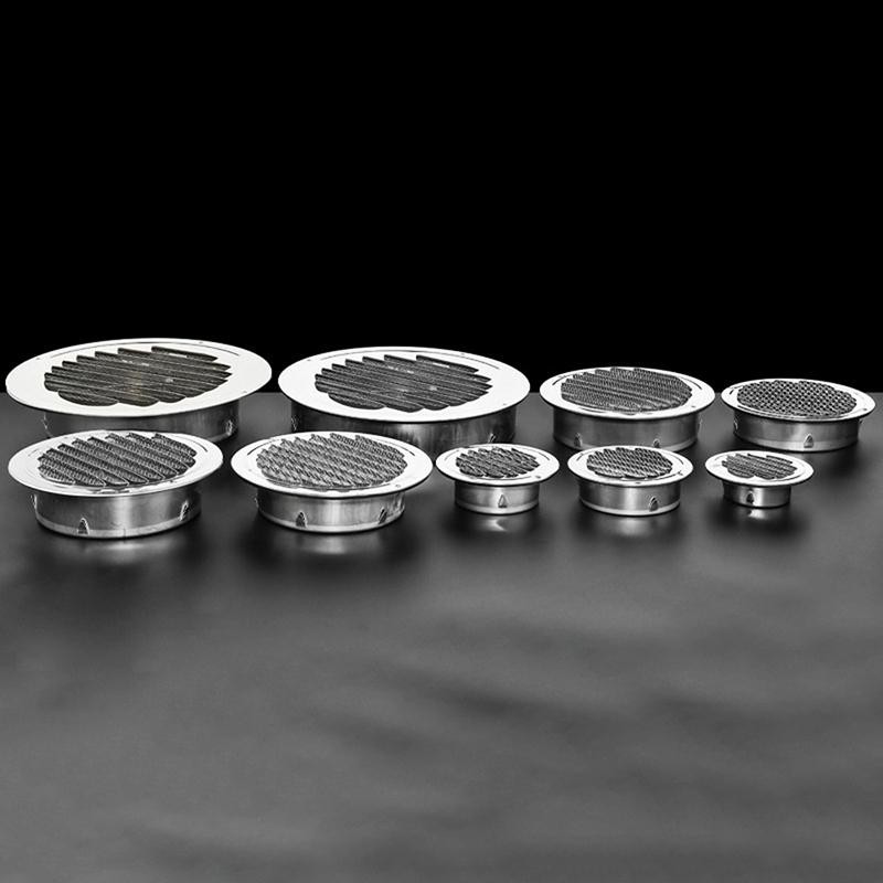 Onetimingsuper 75MM 201 สแตนเลสผนังช่องระบายอากาศกระจังหน้าภายนอกรอบ Ducg ระบายอากาศ OTP