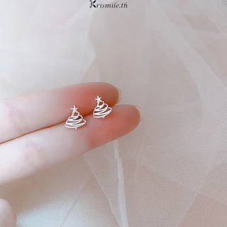 COD-ส่งเร็วจากไทย🎀เครื่องประดับ ต่างหูสตั๊ด เงิน 925 สไตล์เกาหลี สําหรับผู้หญิง เรียบง่าย เครื่องประดับแฟชั่น ป้องกันหู