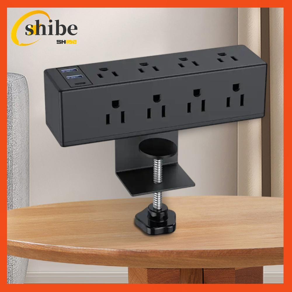 [shibell01.th] รางปลั๊กไฟแบบหนีบโต๊ะ USB C Surge Protector W/ 8/6 AC Outlet และสายไฟ 6.6 ฟุต