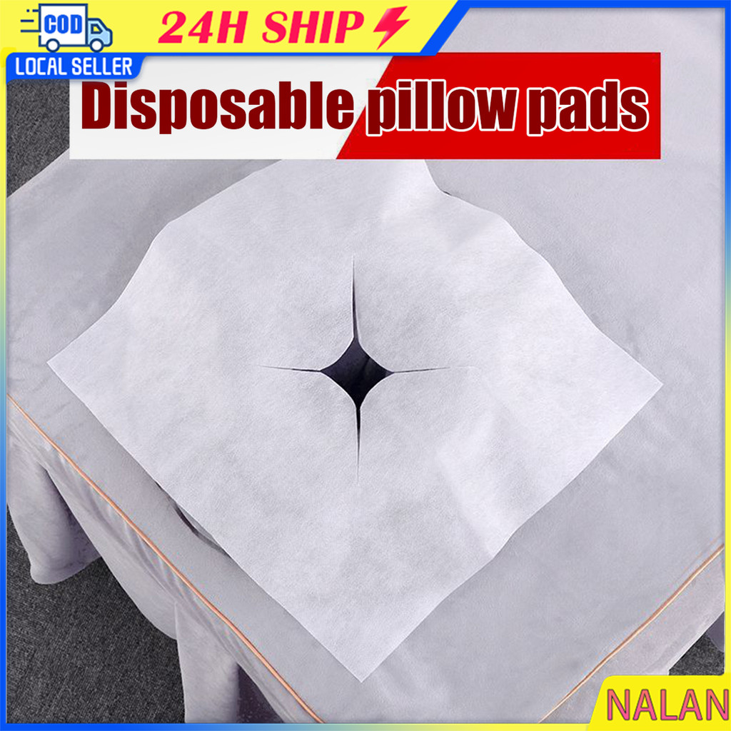 ร้านอยู่กรุงเทพ 100ชิ้น กระดาษรองนวดหน้า รองหมอน สำหรับเตียงนวด แบบใช้แล้วทิ้ง กระดาษรองกันเปื้อน