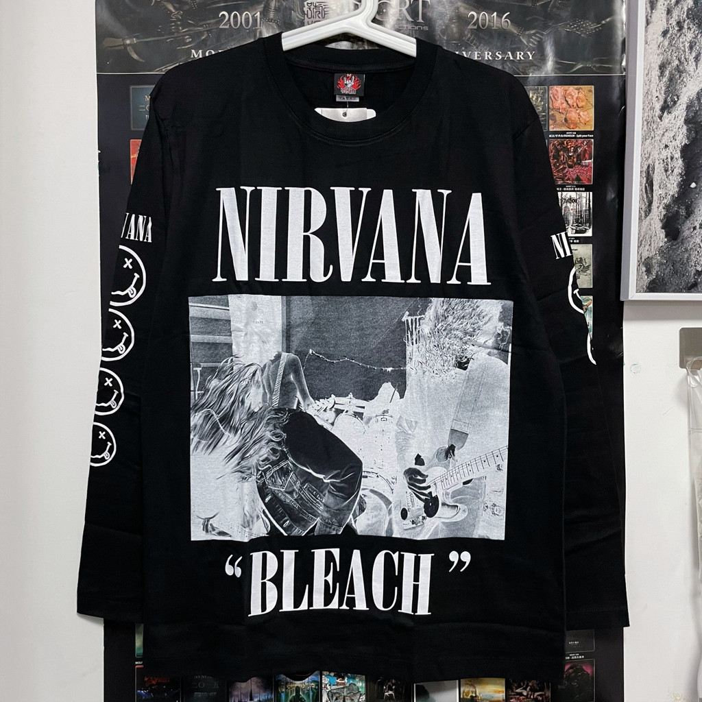 Nirvana Nirvana Band European American Rock Trend Retro Street Pure Cotton แขนยาว