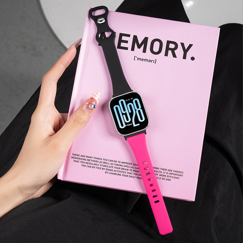 Barbie Pink Slim สายซิลิโคนสําหรับ Xiaomi Redmi Watch 5 Active Smart Watch Band Redmi Watch 5 Lite เปลี่ยนสายรัดข้อมืออุปกรณ์เสริม